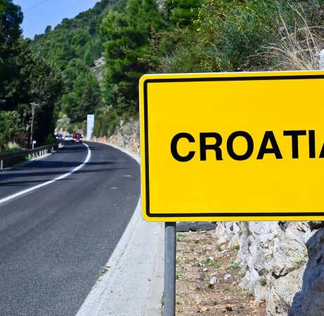 Die A5 Autobahn in Kroatien