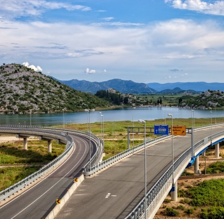 Die A1 Autobahn von Zagreb nach Dubrovnik.