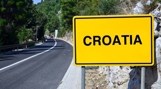 Die A5 Autobahn in Kroatien