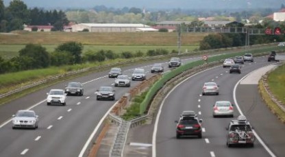 Motorväg A1 från Zagreb till Dubrovnik.